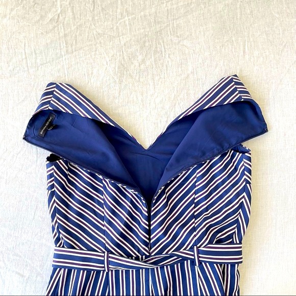 BANANA REPUBLIC - STRIPED V NECK SLEEVELESS JUMPSUIT - Picture 3 of 6